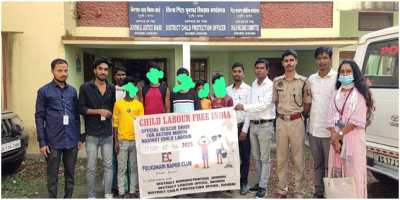 Child Labour rescue as part of PAN India campaign in Dhubri